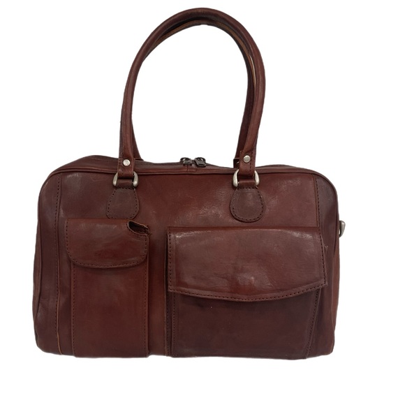 LL Leaders Of Leather Paraguay Satchel Handbag Tote Bag...